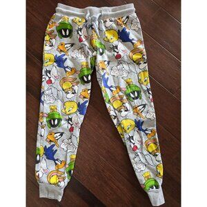 Women's sz Small Looney Tunes Character Print Pajama Jogger Sweat Pants